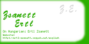 zsanett ertl business card